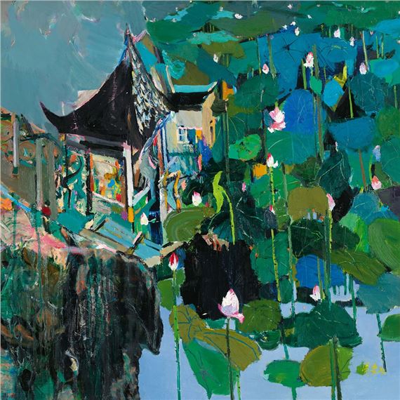 Lotus Pond by Zhou Quan, 2022