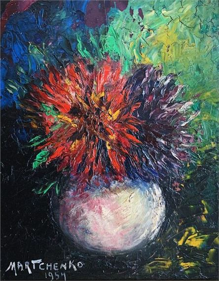 Tatiana Mikhailovna Martchenko | Bouquet de fleurs (1954) | MutualArt