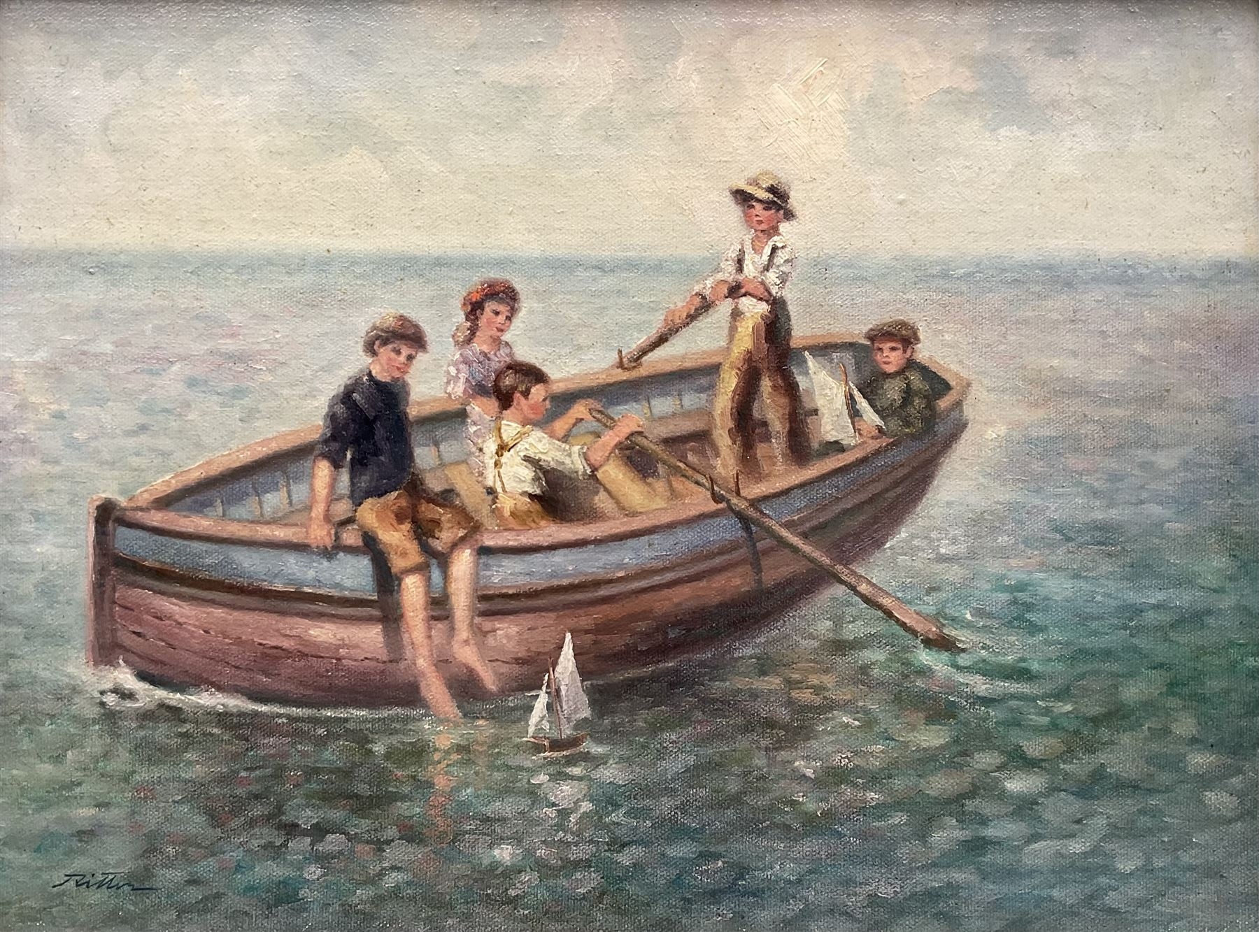 Laszlo Ritter | Five in a Boat | MutualArt