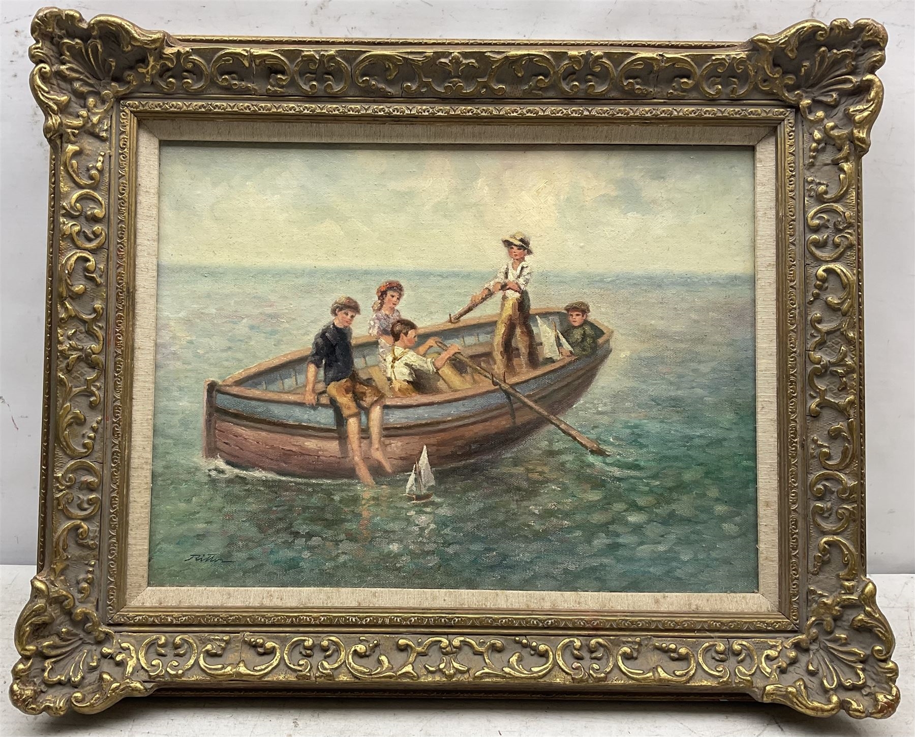 Laszlo Ritter | Five in a Boat | MutualArt