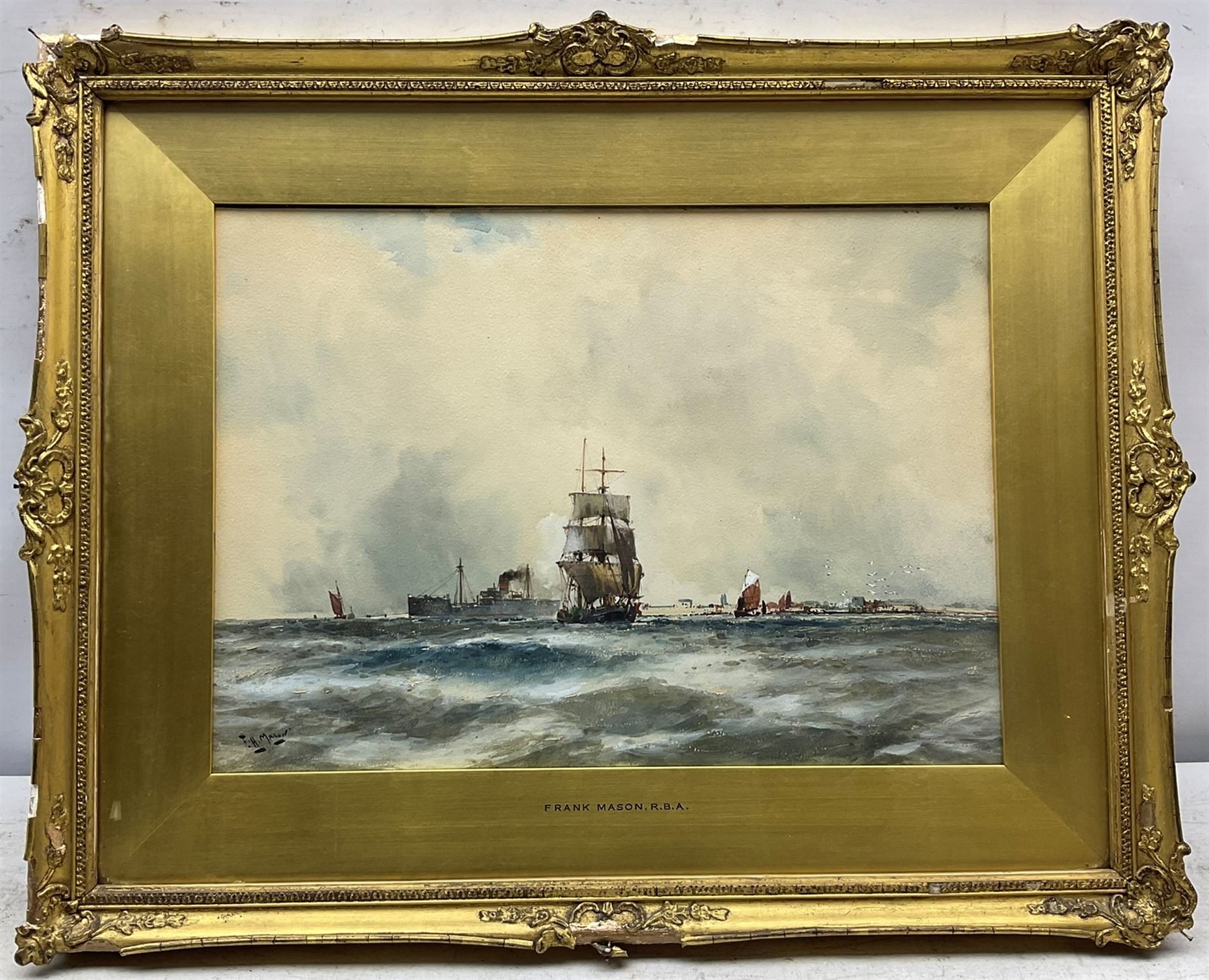 Frank Henry Mason | Steamer and Sailing Vessels leaving the Coast ...