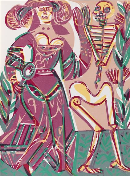 Totentanz von Basel by HAP  Grieshaber, 1966