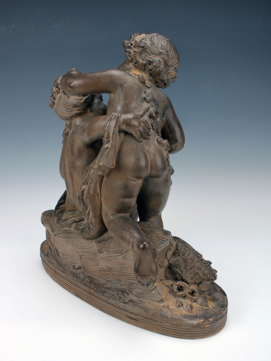 R. Rod | SCULPTURE OF PUTTI CHILDREN PLAYING SIGNED R. ROD | MutualArt