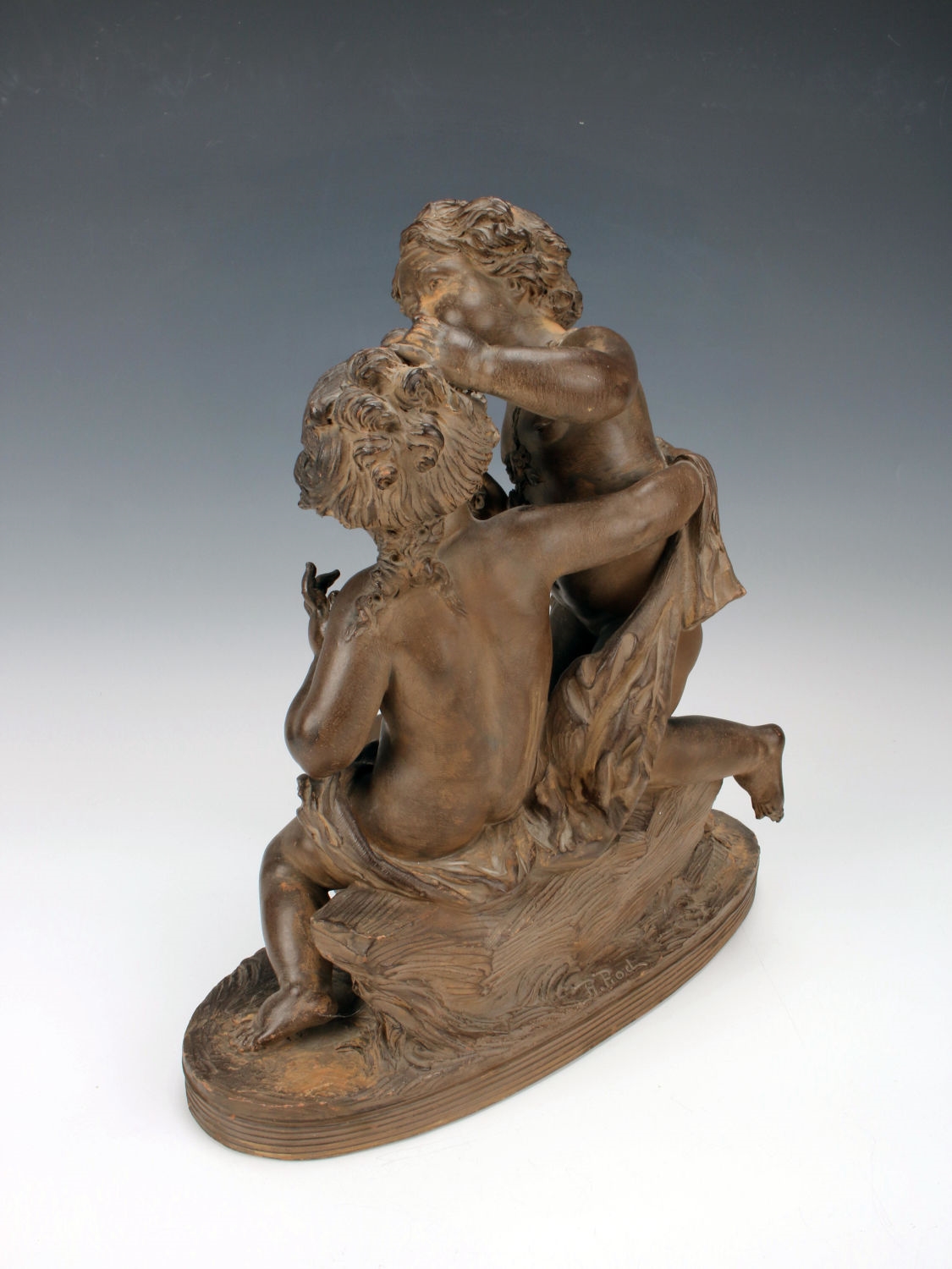 R. Rod | SCULPTURE OF PUTTI CHILDREN PLAYING SIGNED R. ROD | MutualArt