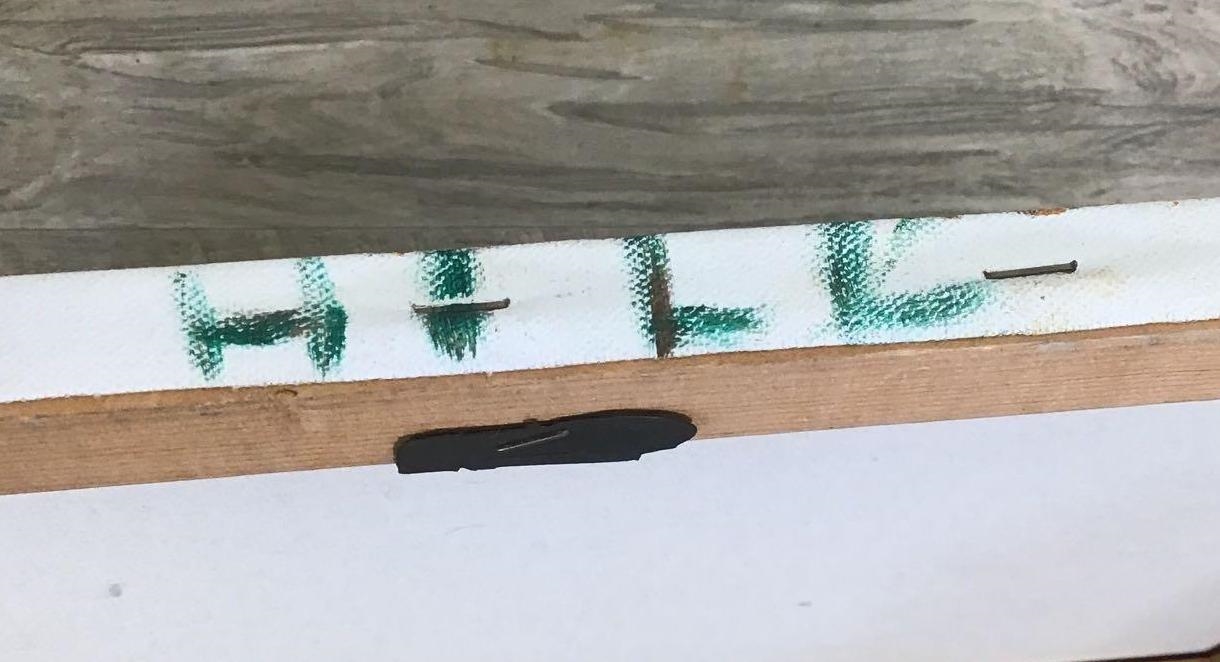 Artwork by Betty Hill, The stretchers on this canvas are warped, Made of Oil on Canvas