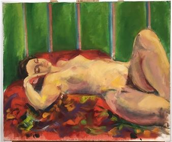 The stretchers on this canvas are warped - Betty Hill