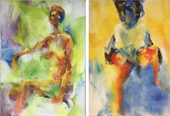 Figural abstract by Betty Hill