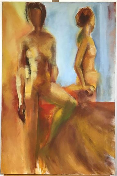 Standing female nude by Betty Hill