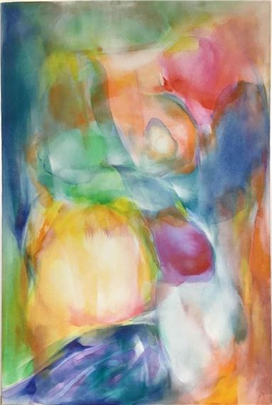 Swirl abstract composition by Betty Hill