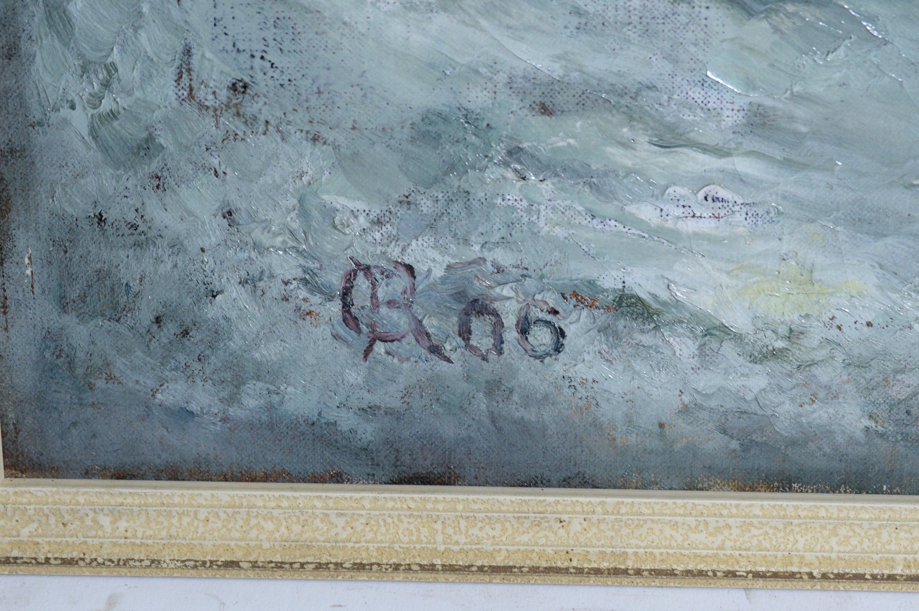 Charles Rutherford | Crashing Waves and Rocks (19th Century 20th ...