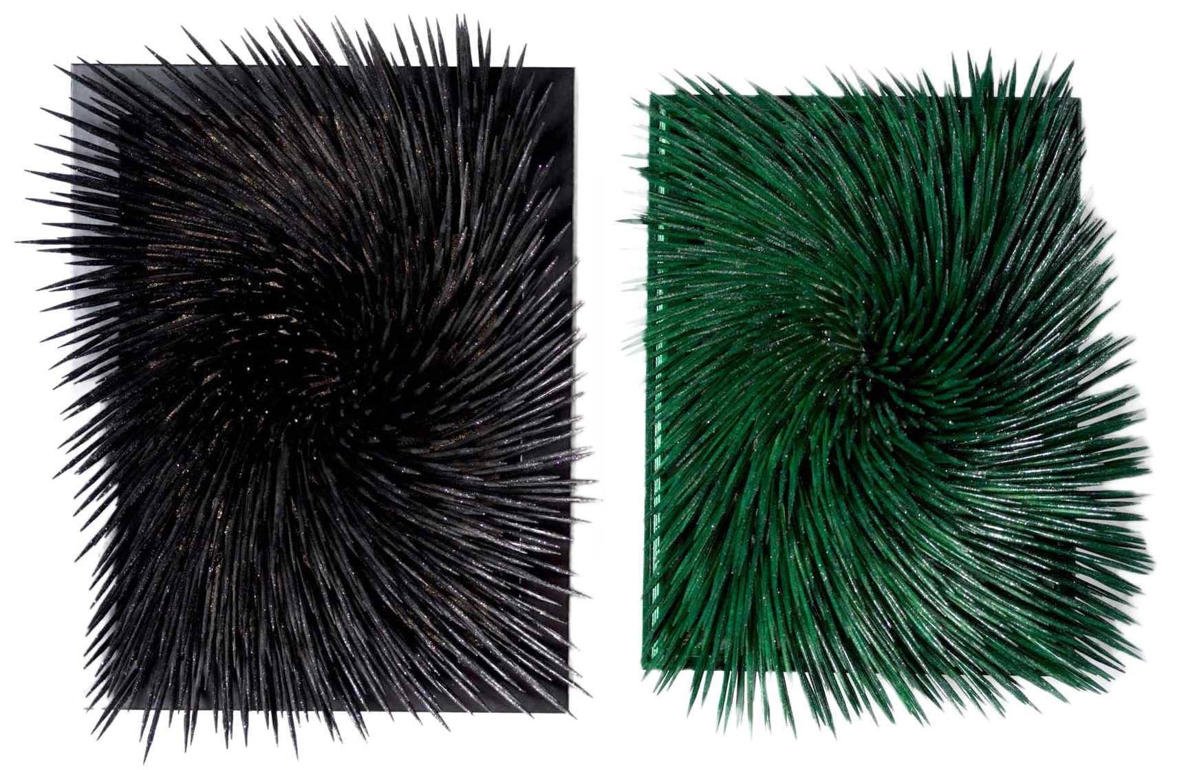 Artwork by Agata Lewandowska, La S - Two Worlds, Made of Board Mixed media,