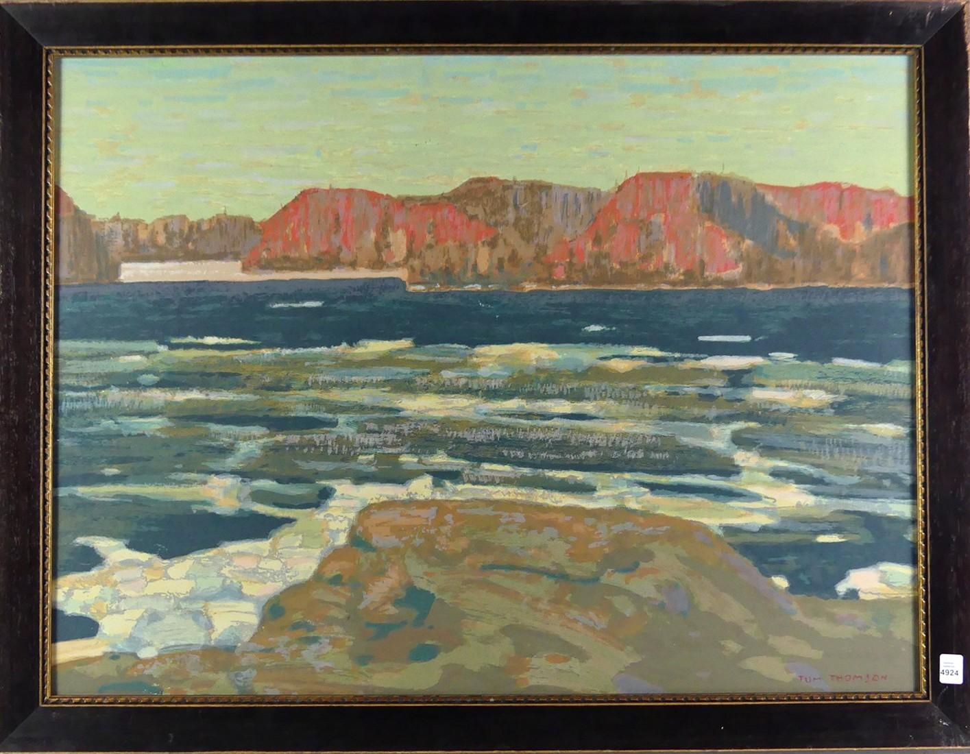Tom Thomson Vintage coloured print MutualArt