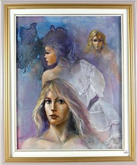 Untitled: Three Portraits - Julius Damasdy