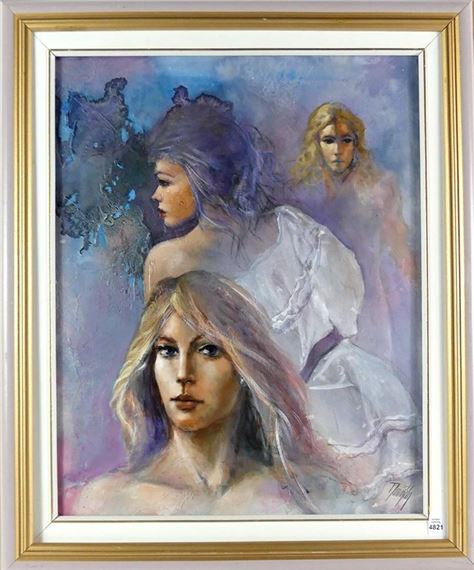 Untitled: Three Portraits by Julius Damasdy, 1937