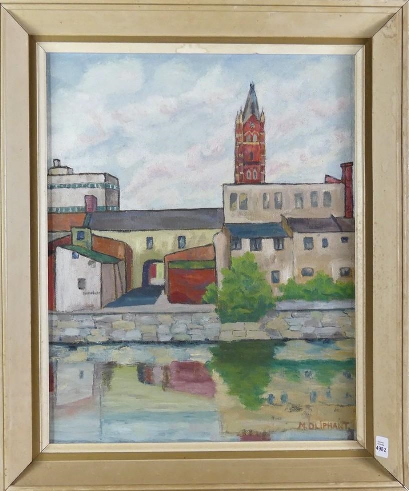 Maurice Oliphant | Untitled: Town Scene | MutualArt