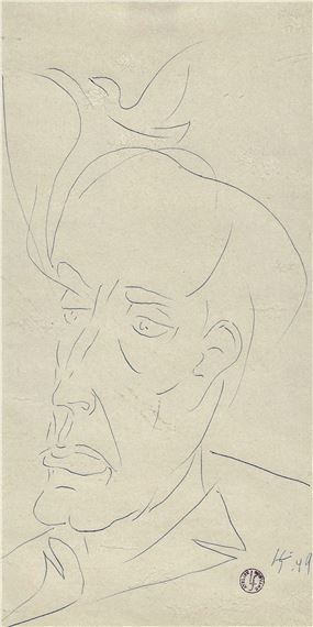 Portrait of Georges Braque by Léopold Survage, 1949