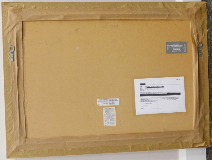 Artwork by Eileen Hogan, Wilmington Square, Made of oil on board