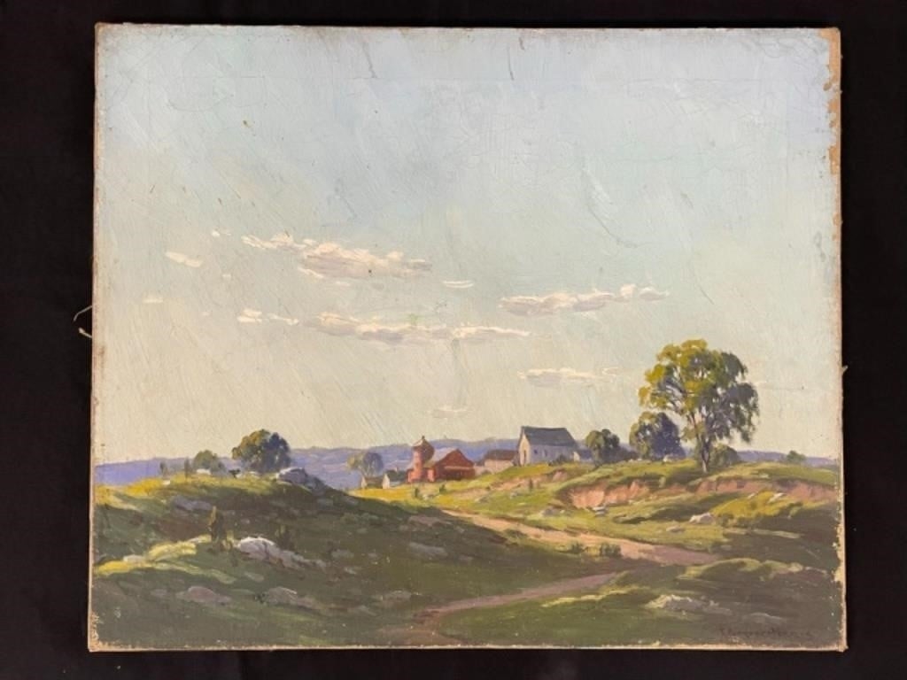 Charles Gordon Harris Summer Farm Scene MutualArt