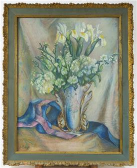 Bouquet de fleurs dans un vase - J. Boye