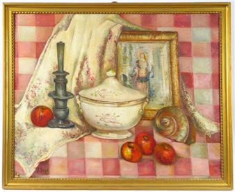 Nature morte aux fruits et à la soupière - J. Boye