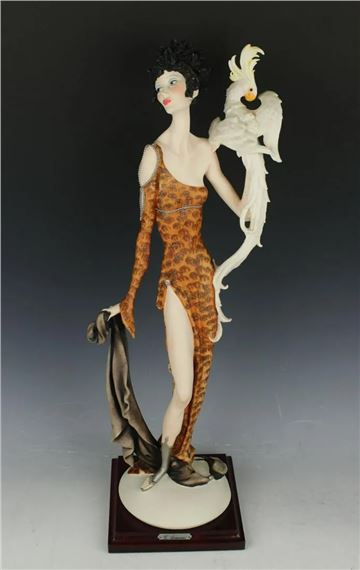 Lady with Parrot by Giuseppe Armani, 1989