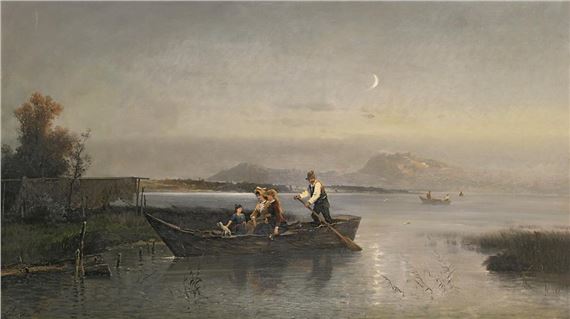 Abendliche Bootsfahrt by Conrad Wimmer