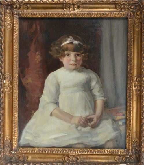 Portrait of Ursula Watson as a child by Malcolm Gavin