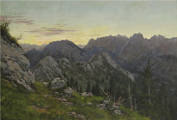 Herbstmorgen am Brünnstein by Rudolf Reschreiter
