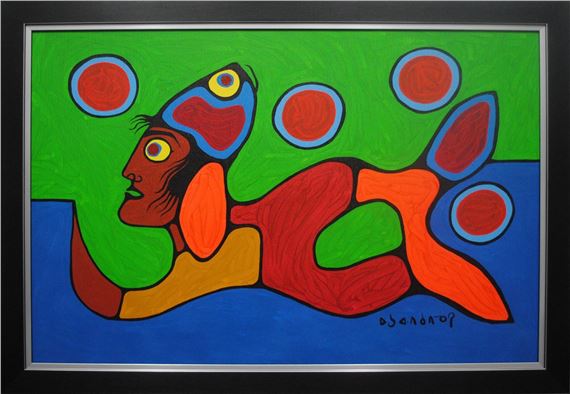 Norval Morrisseau | Fish Shaman | MutualArt