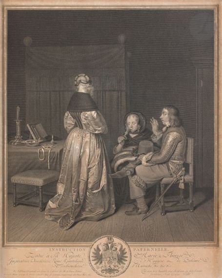 340 x 435 mm by Johann Georg Wille, 1765