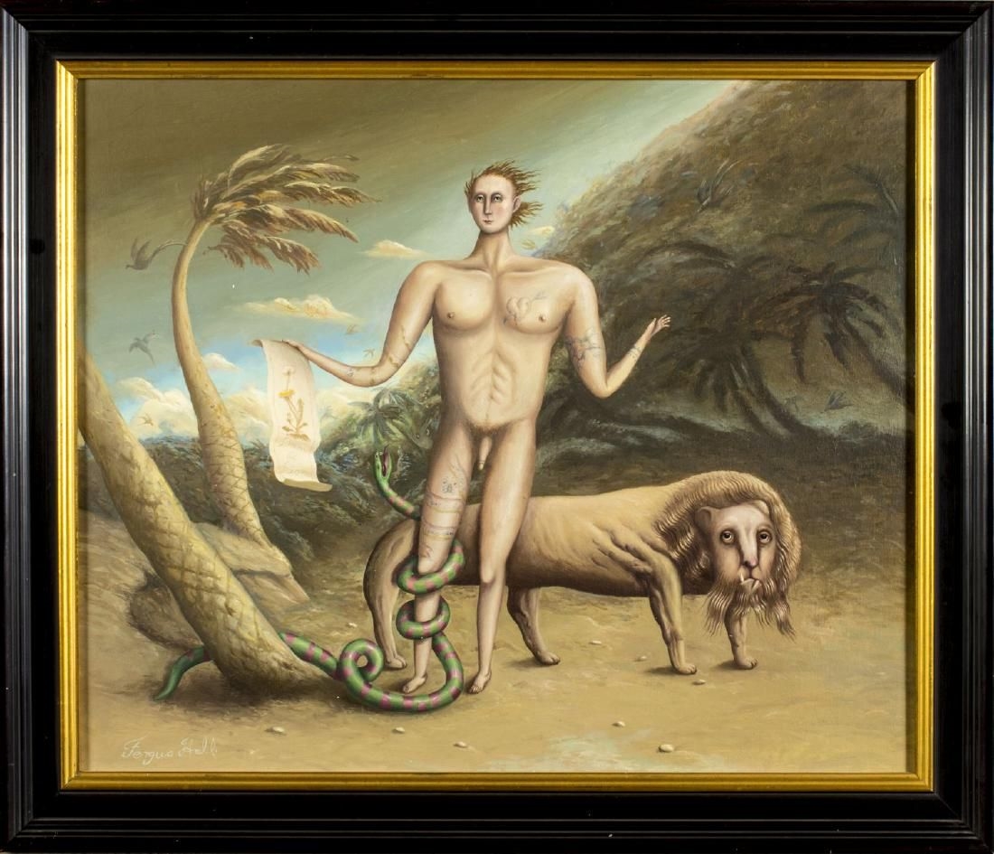 Artwork by Fergus Hall, Daniel (#47), Made of gouache on board