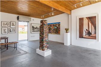Installation view of Vusi Khumalo exhibition at 16 on Lerotholi.