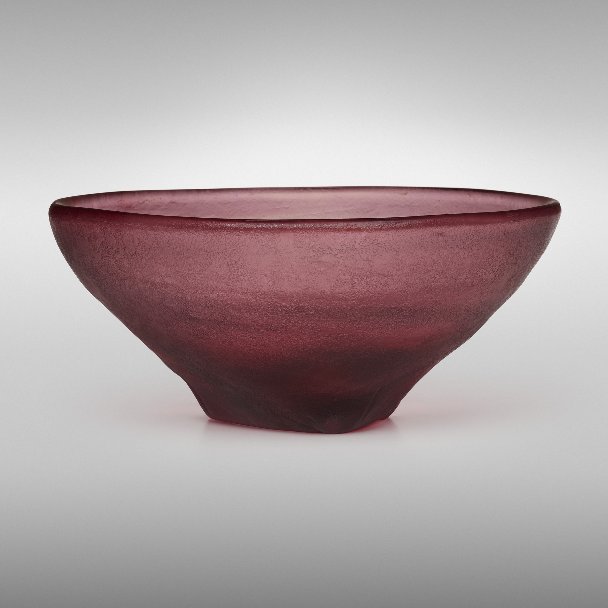 Artwork by Carlo Scarpa, Corroso bowl, model 4102, Made of corroso glass
