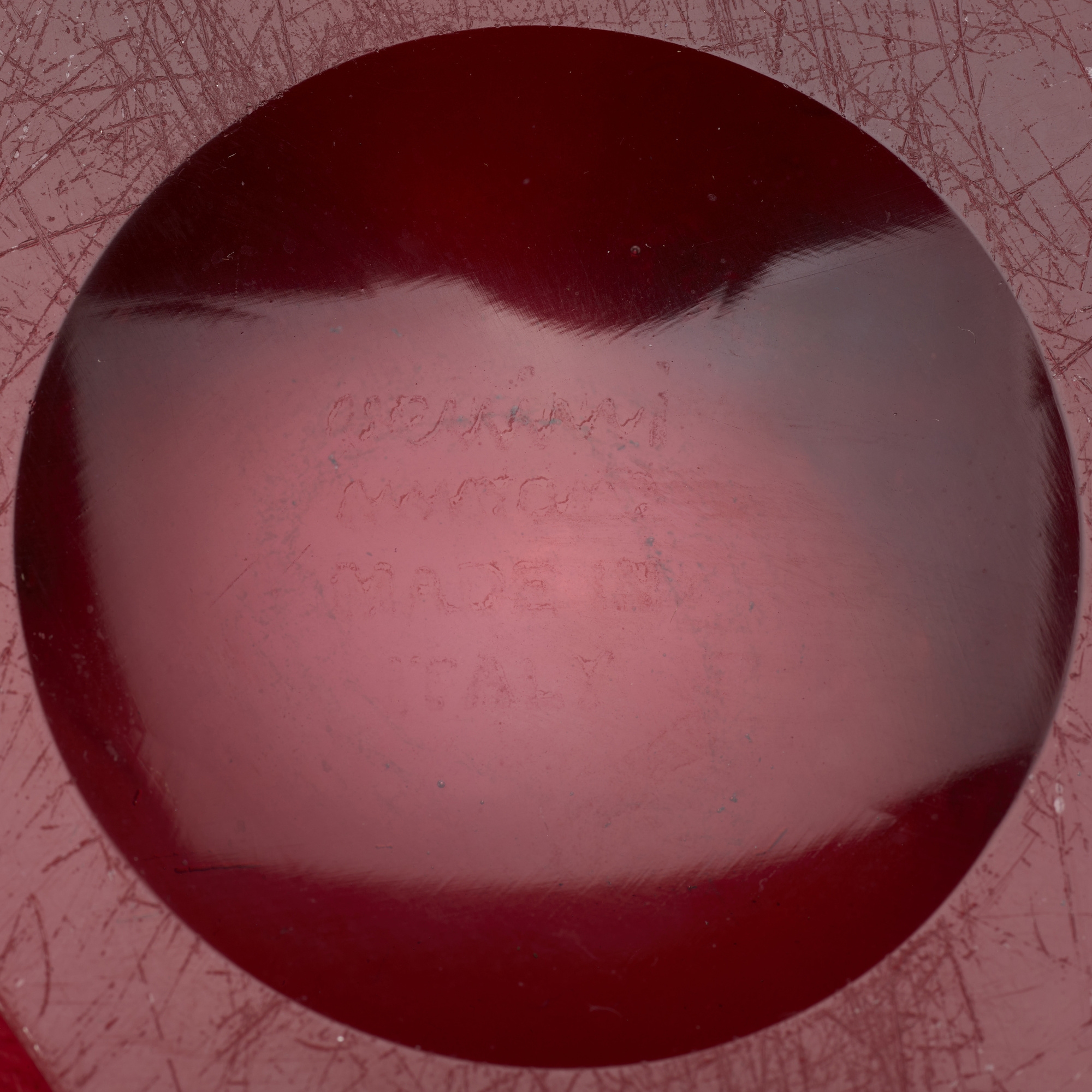 Artwork by Carlo Scarpa, Corroso bowl, model 4102, Made of corroso glass