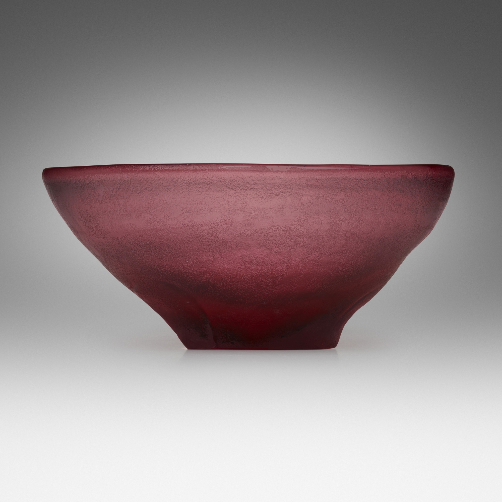 Artwork by Carlo Scarpa, Corroso bowl, model 4102, Made of corroso glass