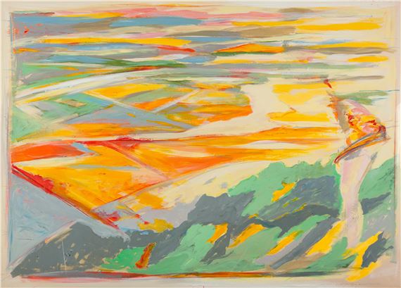 Studio per figura paesaggio (ponente) - Mario Sasso