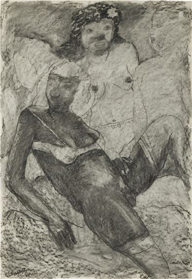 Ladies in Waiting by Robert Colescott, Executed in 1986