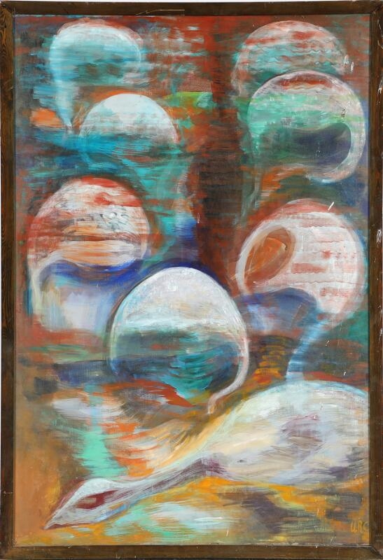 Artwork by Ursula Klara Reuter Christiansen, Spreeschwan, Made of Oil on canvas