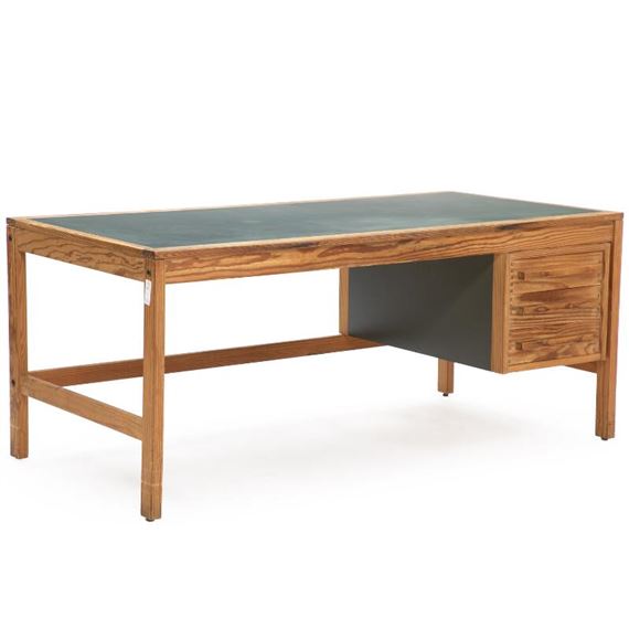 Bernt Petersen A freestanding pitch pine desk MutualArt