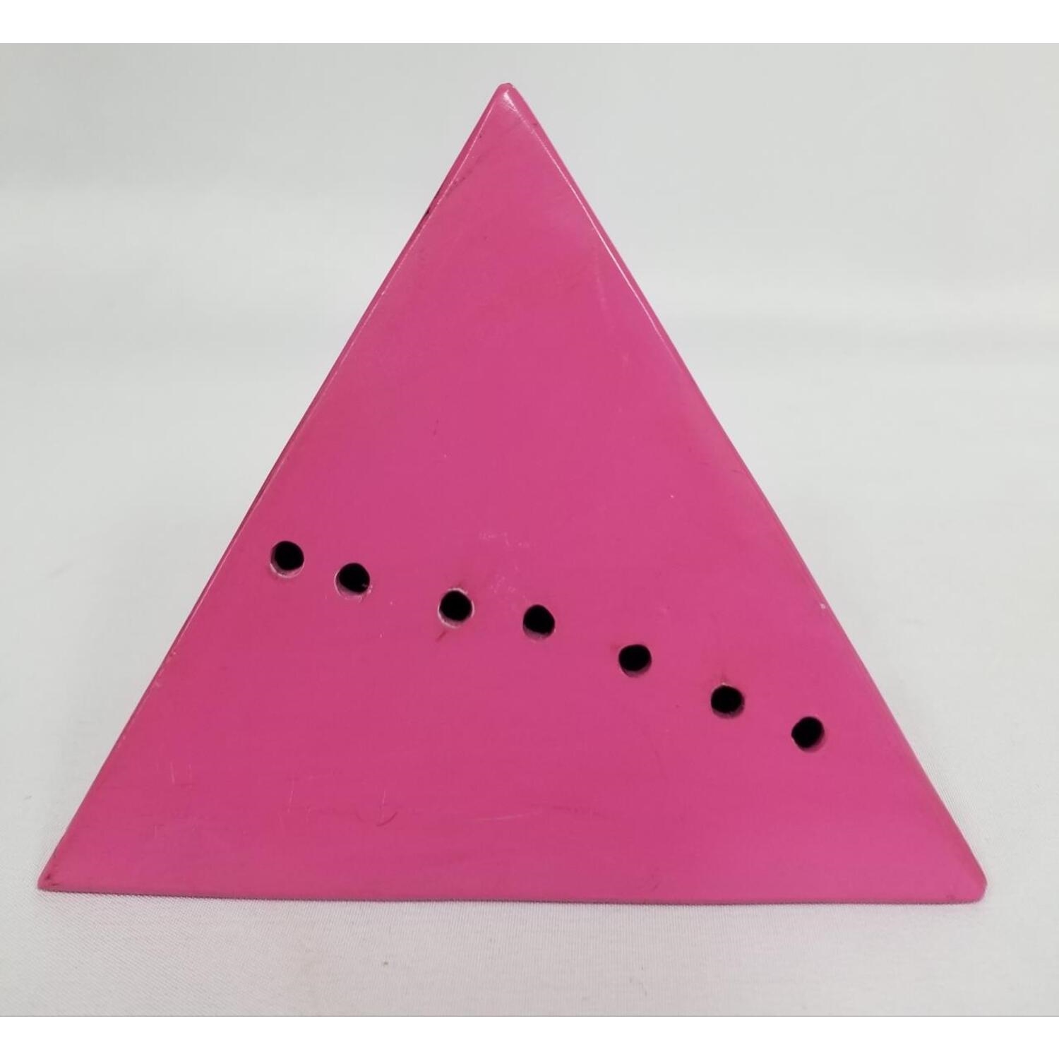Artwork by Lucio Fontana, Pink Pyramid