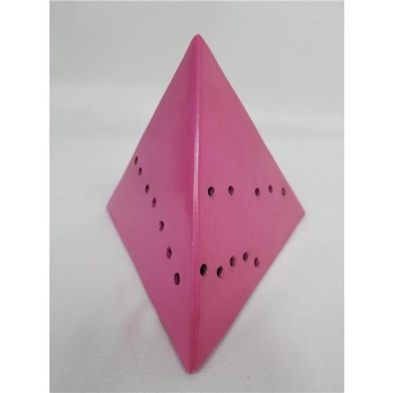 Pink Pyramid by Lucio Fontana