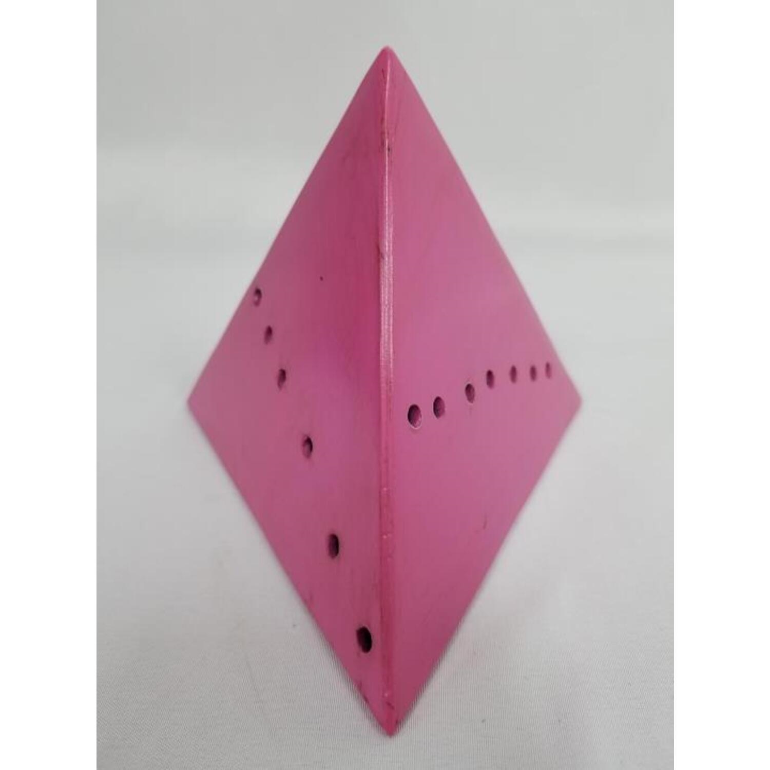 Artwork by Lucio Fontana, Pink Pyramid