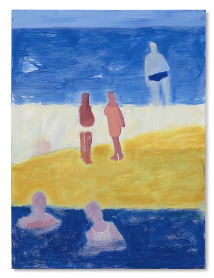 High Tide Swimmers by Katherine Bradford, Painted in 2023