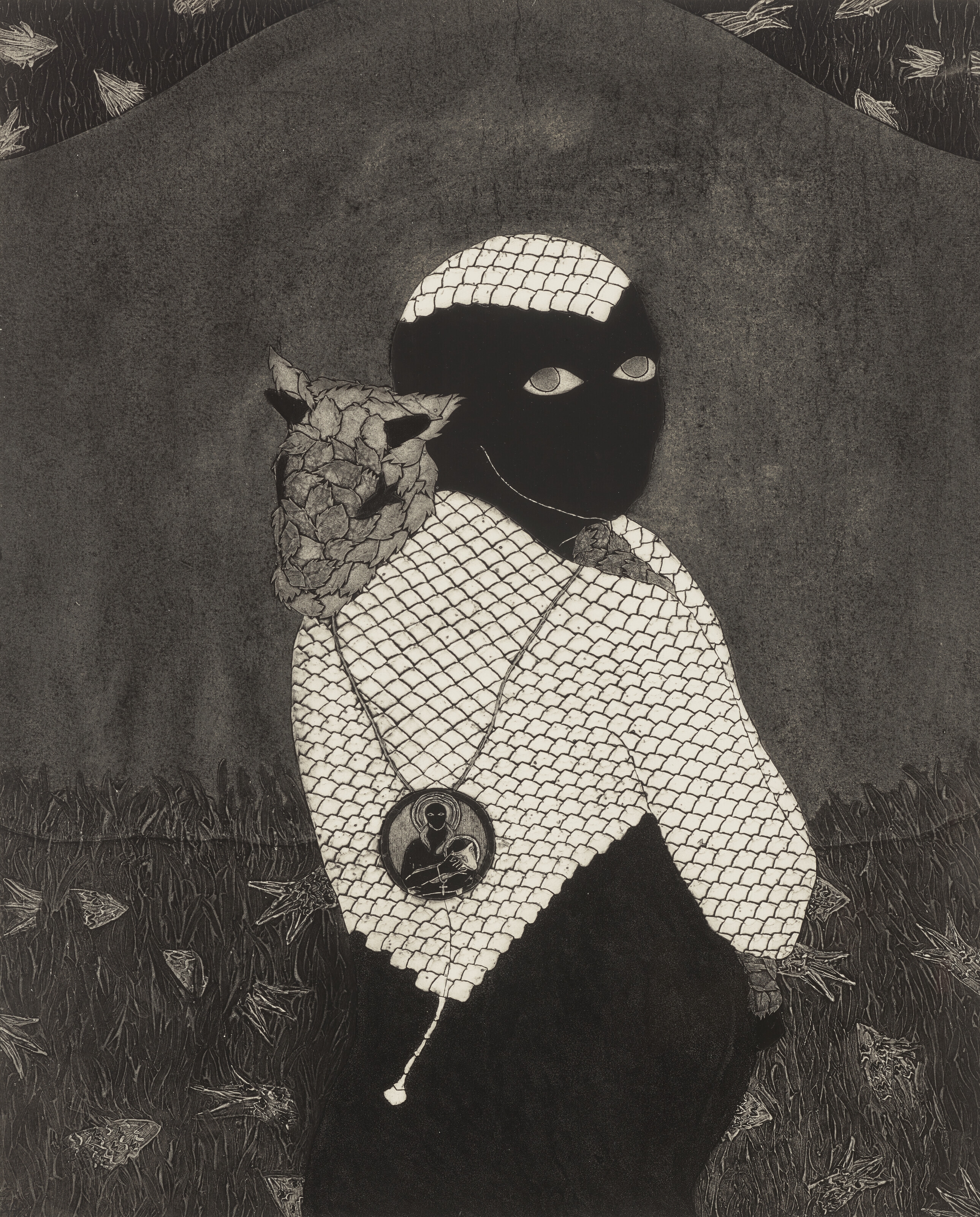 Untitled (Sikán with Goat) by Belkis Ayon, Executed in 1993
