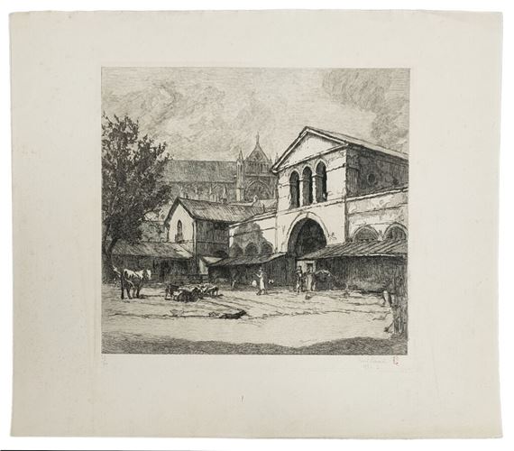 René PINARD (1883-1938) Les anciens abattoirs à Nantes by René Pinard, 1934