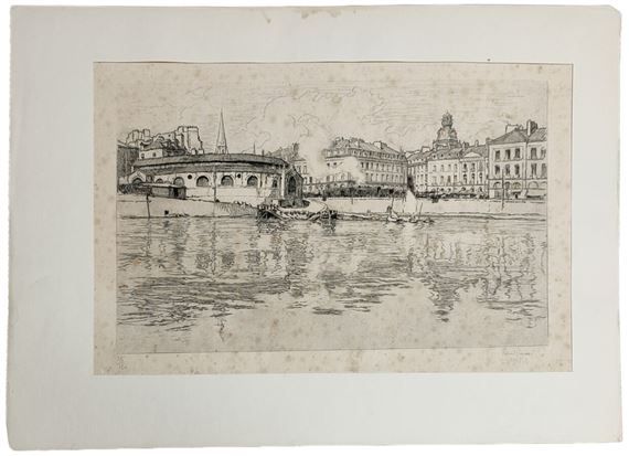 René PINARD (1883-1938) La pointe d'amont de l'ïle Feydeau by René Pinard, 1932