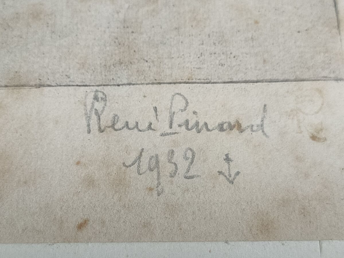 Artwork by René Pinard, René PINARD (1883-1938) La pointe d'amont de l'ïle Feydeau, Made of Gravure