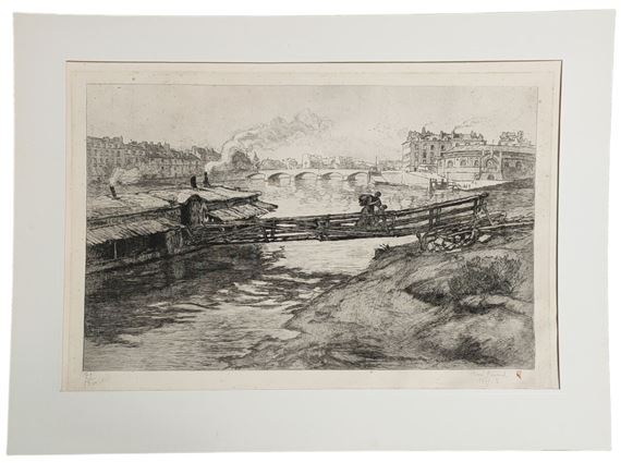 René PINARD (1883-1938) La cale au Port Maillard by René Pinard, 1931