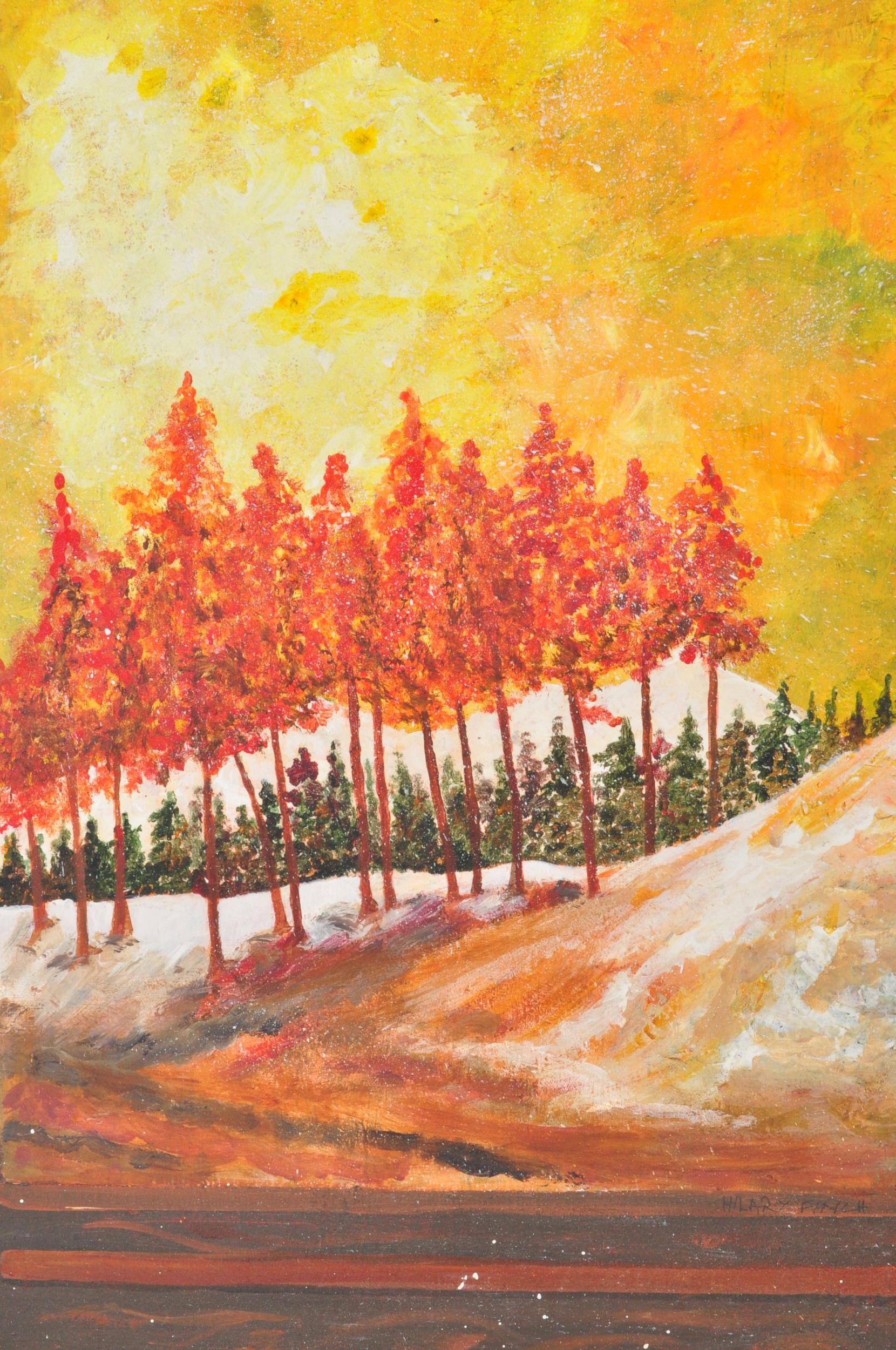 Artwork by Hilary Finch, CONTEMPORARY LANDSCAPE PAINTING, Made of acrylic on board painting
