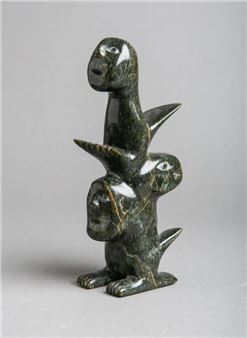Inuit-Figur "Totem" (Cape Dorset) - Tukiki Manomie